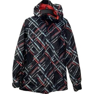 Oakley Womens Winter Insulated Anorak Ski Snowboard Coat Attached Hood Sz Small